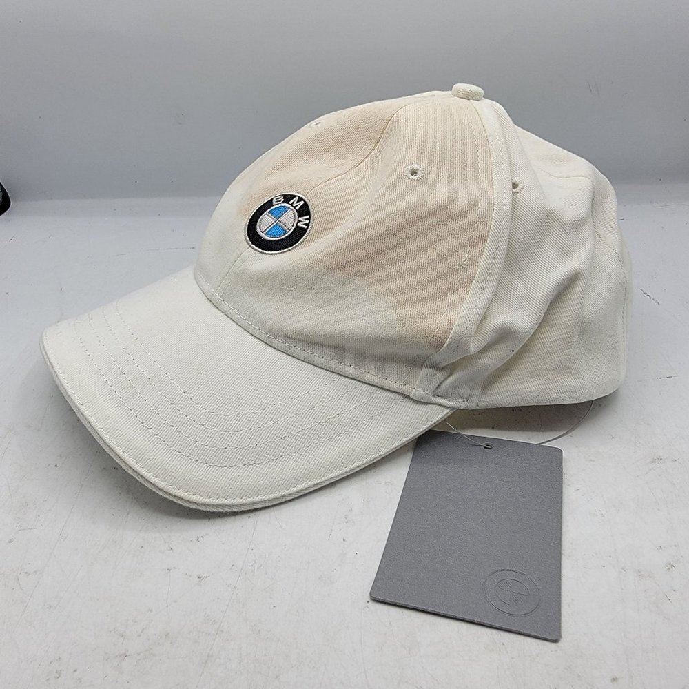 BMW Adults Unisex White Casual Lifestyle Hat Adjustable Lightweight